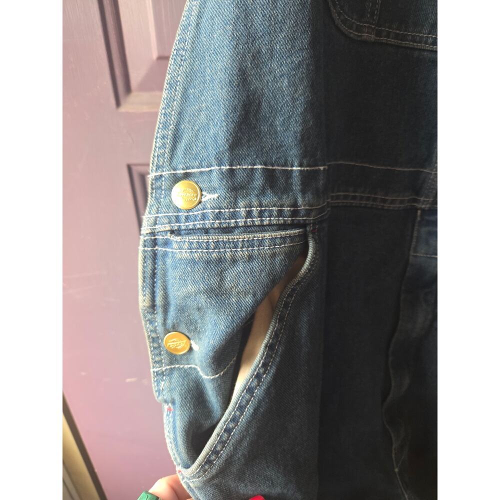 Dickie's Denim Overalls Men's Size
40W 30L Dark wash Oversized Cotton - Picture 3 of 10